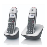 Motorola cd5002 telefon készülék (vezeték nélküli, 2 kézibeszélő, kijelző, dect) fehér