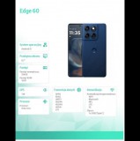 Motorola edge 60 16,9 cm (6.67") Kettős SIM Android 15 5G USB C-típus 12 GB 256 GB 5200 mAh Kék (PB7H0018PL)