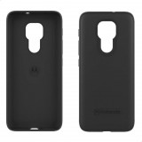 Motorola Moto G9 fekete matt ütésálló szilikon tok