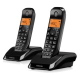 Motorola s1202 telefon készülék (vezeték nélküli, kijelző, 2 kézibeszélő, dect) fekete