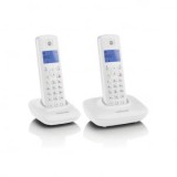 Motorola T402 DUO Hordozható vezetékes Dect telefon fehér (129491)