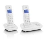Motorola T412 telefon készülék (vezeték nélküli, 2 kézibeszélő, kijelző, DECT) FEHÉRT412WH