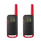Motorola Talkabout T62 Walkie-Talkie (2 Pcs) Black/Red B6P00811RDRMAW
