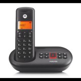 Motorola telefon készülék (vezeték nélküli, üzenetrögzítő, kijelző, DECT) FEKETE (E211) (E211)