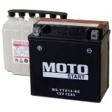 MotoSTART YTX14-BS 12V 12Ah gondozásmentes AGM (zselés) motor akkumulátor