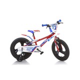Mountain Bike R1 piros-kék gyerek bicikli 16-os méretben - Dino Bikes kerékpár