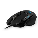 Mouse Logitech G502 Hero Gamer egér - Fekete (910-005471)