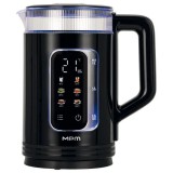 MPM MCZ-135, max. 1500 W, 1.5 l, 40 °C - 100 °C, Fekete-Átlátszó, Vízforraló