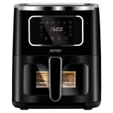 MPM MFR-09 1450 W, 5 l, LED Fekete-Inox forrólevegős sütő