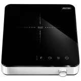 MPM MKE-15, 2000 W, 1-zónás, LED, Hordozható, Kerámia, Fekete-Inox, Indukciós főzőlap
