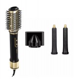 MPM MLW-25, 1200 W, 3 fokozat, 3 az 1-ben, Fekete-Arany, Hajformázó Szett