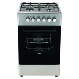 MPM MPM-56-KGM-06E, 1.85 kW, 58 l, 4 gázégő, Inox-Fekete, Gáztűzhely Elektromos Sütővel