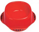 MPS Maya SMAGL-C gumis műanyag etetőtál - 1000ml - piros
