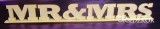 Mr & Mrs tábla talppal