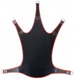 Mr Sling Bőr hinta 5 pontban – fekete-piros prémium kényelem