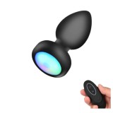 Mrow - világító, rádiós anál vibrátor (fekete)