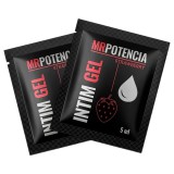 MrPotencia Straw Intim Gel - vízbázisú síkosító - eper (5ml)