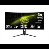 MSI 34" 342CQR E2 21:9 UWQHD VA LED Ívelt Gaming Monitor - Fekete (9S6-3DB64H-068)