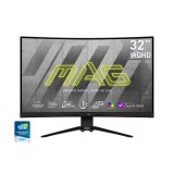 MSI DT MSI Monitor GAMING MAG 325CQRXF Ívelt Rapid VA 31,5" QHD 2560x1440, 4000:1 CR, 400nits, 1ms, 240Hz, DP, 2x HDMI, USB-C
