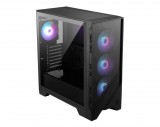 MSI MAG FORGE 321R AIRFLOW Midi Tower Fekete, Átlátszó számítógép ház