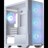 MSI MAG FORGE M100R Micro Tower Számítógépház + 4db 120mm ventilátor - Fehér (306-7G20W21-HH9)