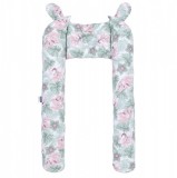 MTT Baba pozícionáló - Zöld levelek rózsaszín virágokkal