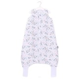 MTT Pamut tipegő hálózsák (80-98) - Fehér alapon levél minták