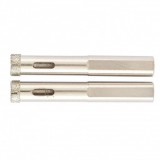 MTX 2db 10x67mm galvanizált gyémánt körkivágó, üveg/kerámia