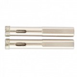 MTX 2db 8x67mm galvanizált gyémánt körkivágó, üveg/kerámia