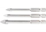 MTX 5-6-8mm csempe fúrófej szett fúrófej hatlapfejű