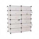 Műanyag elemes cipőtároló szekrény