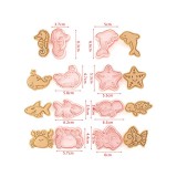 Műanyag keksz és süti forma készlet sütéshez