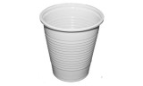 . Műanyag pohár, 1,6 dl, 100 db, fehér (KHMU151)