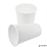 . Műanyag pohár, 2,3 dl, 100 db, fehér