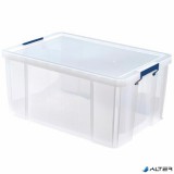 Műanyag tároló doboz, átlátszó, 70 liter, FELLOWES, "ProStore™"
