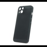 Műanyag telefonvédő (légáteresztő, lyukacsos, kameravédő) FEKETE Apple iPhone 15 "Gigapack csomagolás" (GP-144860) (GP-144860)