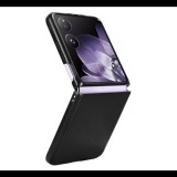 Műanyag telefonvédő (ütésállóság, bőr hatású hátlap, karbon minta) FEKETE Xiaomi Mix Flip "Gigapack csomagolás" (GP-164349) (GP-164349)