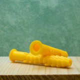 műanyag tipli 12x 80 sárga peremes