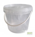 Műanyag vödör fedővel (átlátszó) - 2,5 L