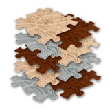 Muffik: Gyökér szett - Szenzoros ortopédiai szőnyegdarabok 3 keménységi fokozatban - 9 darab