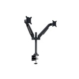 Multibrackets 2 karos asztali konzol, m vesa gas lift arm dual black hd (15-32", max.vesa: 100x100 mm, 21 kg) 7350073732593