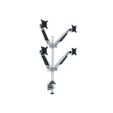 Multibrackets 4 karos asztali konzol, m vesa gas lift arm quad silver (15-32", max.vesa: 100x100 mm, 10 kg) 7350022737228