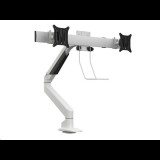 Multibrackets Gaslift asztali rögzítő egykaros dupla konzol, 15" - 32" fehér (7350073735945) (7350073735945)
