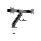 Multibrackets M Deskmount Slim Basic Dual 17"-27" LCD TV/Monitor fali tartó - Fekete (2 kijelző) (7350073739981)