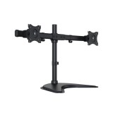 Multibrackets M Deskstand Basic Dual asztali monitortartó állvány, 2x15-27", monitoronként max. 8kg, fekete