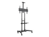 Multibrackets M Public Floorstand Basic 180 incl shelf & camera holder 55" - 80" Black 7350073734627