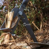 Multifunkcionális, nagy teherbírású kerti eszköz, tartós fém, fogantyú nélkül