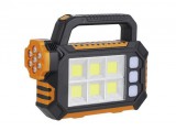 Multifunkciós napelemes szolár hordozható lámpa akkumulátoros 3 fénymód HS-8029-7-B