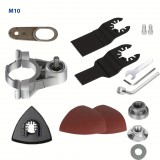 Multifunkciós Szögcsiszoló Átalakító Oszcilláló Szerszám Adapter, Oszcilláló Szerszám Adapter Készlet M10