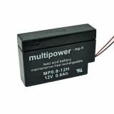 Multipower 12V 0,8Ah Zselés akkumulátor MP0-8-12